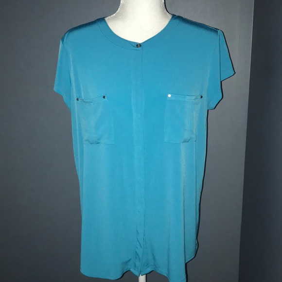 Dana Buchman Button Down Blouse. EUC. - Picture 6 of 10